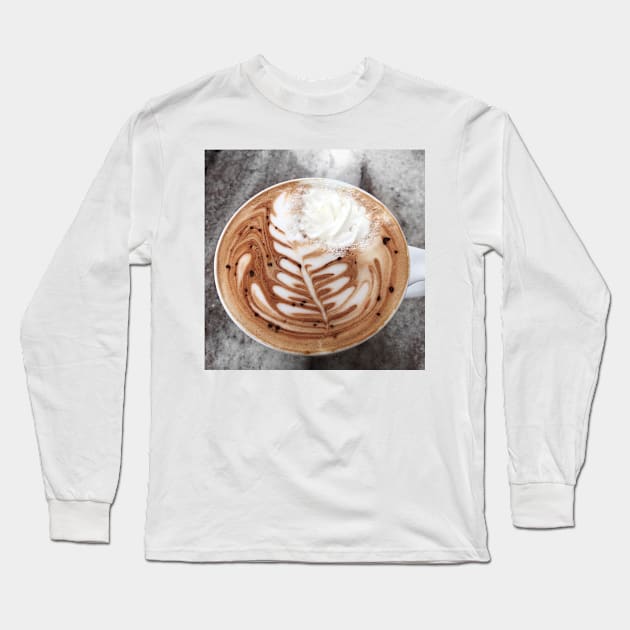 Cute Cappuccino Long Sleeve T-Shirt by NewburyBoutique